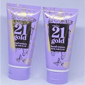 Lot of 2 Rue 21 Gold hand cream 90 ML / 3.05 FL each